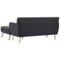 Sofa z kształcie litery L, materiałowa, 171,5 x 138 x 81,5 cm  Lumarko!