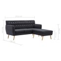 Sofa z kształcie litery L, materiałowa, 171,5 x 138 x 81,5 cm  Lumarko!