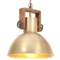 Industrialna lampa wisząca, 25 W, mosiężna, okrągła, 30 cm, E27  Lumarko!