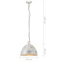 Industrialna lampa wisząca, 25 W, srebrna, okrągła, 31 cm, E27 Lumarko!