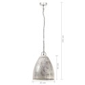 Industrialna lampa wisząca, 25 W, srebrna, okrągła, 32 cm, E27  Lumarko!