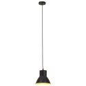 Lampa wisząca, 25 W, czarna, okrągła, 17 cm, E27 Lumarko!