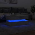 Stolik kawowy z oświetleniem LED, szarość betonu, 90x50x40 cm  Lumarko!