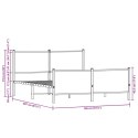 Metalowa rama łóżka, bez materaca, dąb sonoma, 140x200 cm Lumarko!