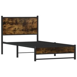 Metalowa rama łóżka, bez materaca, przydymiony dąb, 100x200 cm Lumarko!