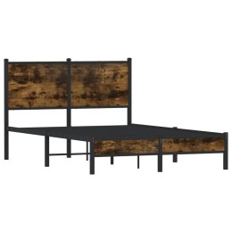Metalowa rama łóżka, bez materaca, przydymiony dąb, 120x200 cm Lumarko!