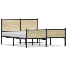 Metalowa rama łóżka z wezgłowiem i zanóżkiem 137x190 cm  Lumarko!