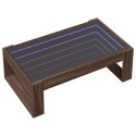 Stolik kawowy z LED Infinity, brązowy dąb, 90x53x30 cm  Lumarko!