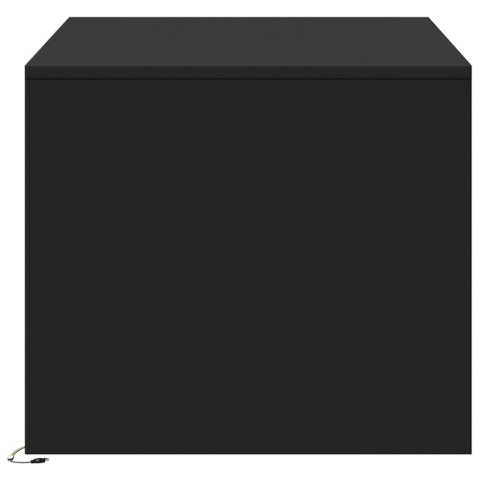 Stolik kawowy z LED, czarny, materiał drewnopochodny  Lumarko!