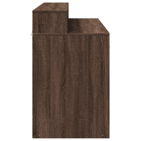 Biurko z podświetleniem LED, brązowy dąb, 120x55x91 cm Lumarko!