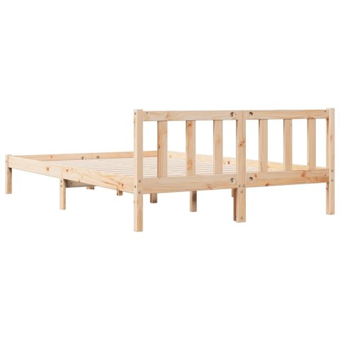VidaXL Dłuższe łóżko bez materaca, 140x220 cm, lite drewno sosnowe