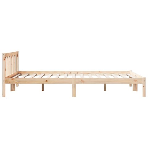 VidaXL Dłuższe łóżko bez materaca, 160x210 cm, lite drewno sosnowe