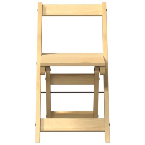 Krzesła stołowe Corona, składane, 4 szt., woskowy brąz, sosnowe  Lumarko!