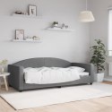 Sofa z funkcją spania, ciemnoszara, 90x190 cm, obita tkaniną  Lumarko!