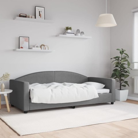 Sofa z funkcją spania, ciemnoszara, 90x190 cm, obita tkaniną  Lumarko!