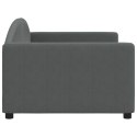 Sofa z funkcją spania, ciemnoszara, 90x190 cm, obita tkaniną  Lumarko!