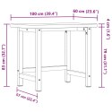 Stolik roboczy, 100x60x83 cm, prostokątny, lite drewno bukowe  Lumarko!