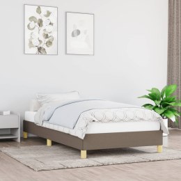 Rama łóżka, kolor taupe, 90x190 cm, tapicerowana tkaniną  Lumarko!