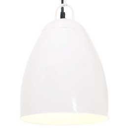 Industrialna lampa wisząca, 25 W, biała, okrągła, 32 cm, E27 Lumarko!