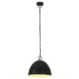 Industrialna lampa wisząca, 25 W, czarna, okrągła, 31 cm, E27 Lumarko!