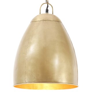 Industrialna lampa wisząca, 25 W, mosiężna, okrągła, 32 cm, E27  Lumarko!