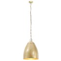 Industrialna lampa wisząca, 25 W, mosiężna, okrągła, 32 cm, E27 Lumarko!
