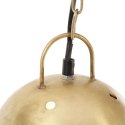 Industrialna lampa wisząca, 25 W, mosiężna, okrągła, 32 cm, E27 Lumarko!