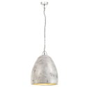 Industrialna lampa wisząca, 25 W, srebrna, okrągła, 42 cm, E27  Lumarko!