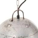 Industrialna lampa wisząca, 25 W, srebrna, okrągła, 42 cm, E27  Lumarko!