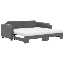 Sofa rozsuwana z materacami, ciemnoszara, 80x200 cm, tkanina  Lumarko!