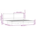 Metalowa rama łóżka, bez materaca, brązowy dąb, 200x200 cm Lumarko!