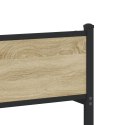 Metalowa rama łóżka, bez materaca, dąb sonoma, 80x200 cm  Lumarko!
