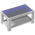 Stolik kawowy z LED, szarość betonu, 93x53x45 cm  Lumarko!