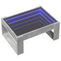 Stolik kawowy z LED Infinity, szarość betonu, 70x53x30 cm  Lumarko!