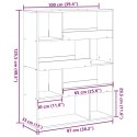 Regał, stare drewno, 100x33x125,5 cm, materiał drewnopochodny Lumarko!