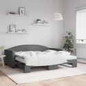 Sofa rozsuwana z materacami, ciemnoszara, 90x190 cm, tkanina Lumarko!
