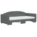 Sofa rozsuwana z materacami, ciemnoszara, 90x190 cm, tkanina Lumarko!
