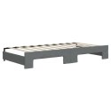 Sofa rozsuwana z materacami, ciemnoszara, 90x190 cm, tkanina Lumarko!