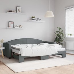 Sofa rozsuwana z materacami, ciemnoszara, 80x200 cm, tkanina Lumarko!