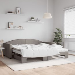 Sofa rozsuwana z materacami, kolor taupe, 100x200 cm, tkanina Lumarko!