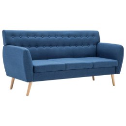 3-osobowa sofa tapicerowana tkaniną, 172x70x82 cm, niebieska Lumarko!