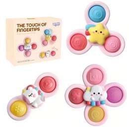 BABY Kosmiczny Spinner Pop-it Zabawka Sensoryczna Wymienne 3 szt Różowy. Lumarko!