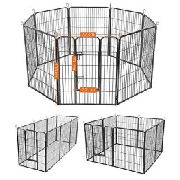 8-panelowy kojec dla zwierząt, wytrzymała obudowa dla