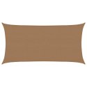 VidaXL Żagiel przeciwsłoneczny, 160 g/m², kolor taupe, 3x6 m, HDPE