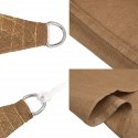  Żagiel przeciwsłoneczny, 160 g/m², kolor taupe, 4x4x4 m, HDPE Lumarko!