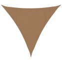  Żagiel przeciwsłoneczny, 160 g/m², kolor taupe, 4x4x4 m, HDPE Lumarko!