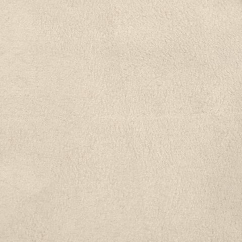 Fotel pływający z podnóżkiem, kremowy, obity tkaniną Lumarko!