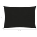  Żagiel przeciwsłoneczny, 160 g/m², czarny, 3x4 m, HDPE Lumarko!