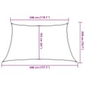  Żagiel przeciwsłoneczny, 160 g/m², czerwony, 3/4x2 m, HDPE Lumarko!