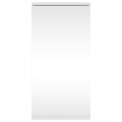 Narożna szafka łazienkowa z lustrem, biała, 30x24x60 cm Lumarko!